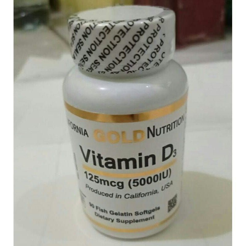 Vitamin D3 Vit D-3 5000IU 90 Softgels California Gold Nutrition Ori USA Vit D3 5000 iu
