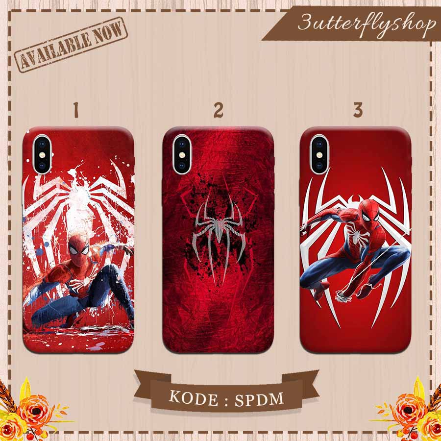 Spiderman marvel case Oppo Vivo Realme Redmi Xiaomi Samsung Iphone