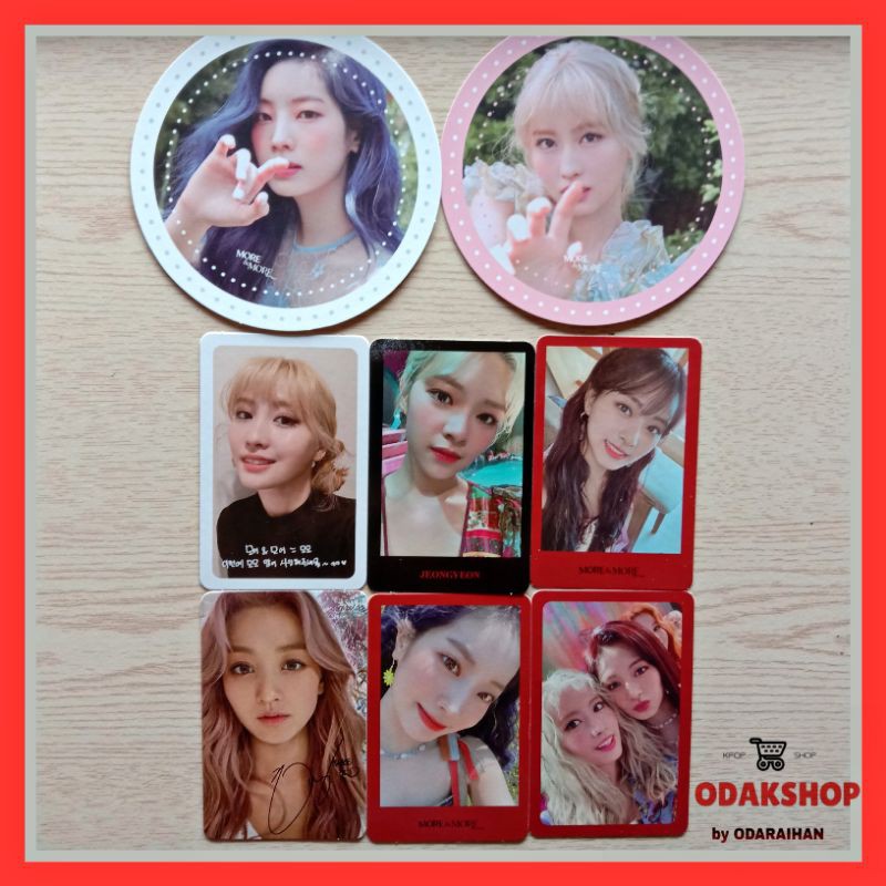 (Official) Photocard Coaster Twice - Album more and more Momo Jeongyeon
