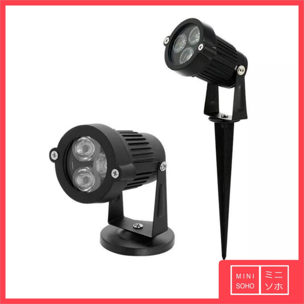 Lampu LED Taman Halaman Teras Outdoor Sorot 3W 5W Watt Tancap Spot Spotlight Garden Park Light Lamp