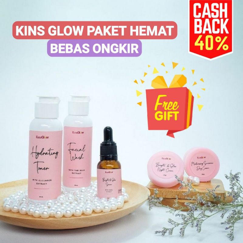 KINSGLOW SKINCARE ORI | KINSGLOW BEAUTY SKINCARE | CREAM KINSGLOW PAKET KECANTIKAN | FLEK HITAM