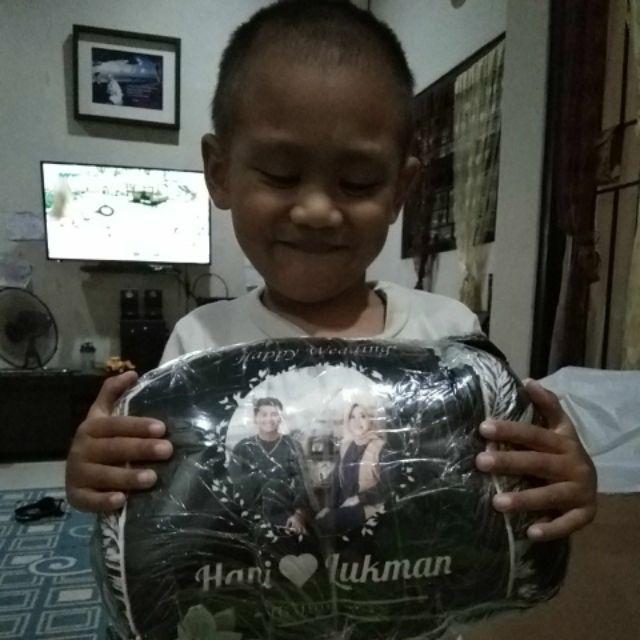 Bantal Sofa Wedding | Bantal Foto Wedding Gift | Kado Pernikahan Ukuran 45x45