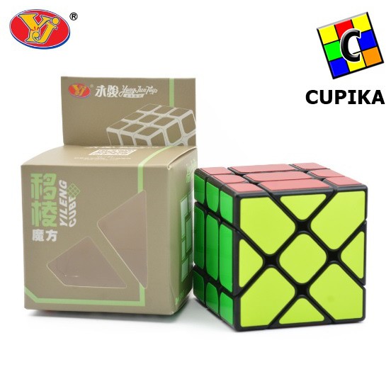 Rubik 3x3 Yj Yongjun speed Fisher Unik murah Blackbase