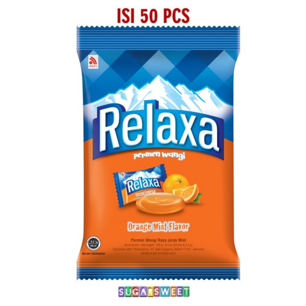 

Relaxa Orange Mint Bag 125 gr - 50 pcs