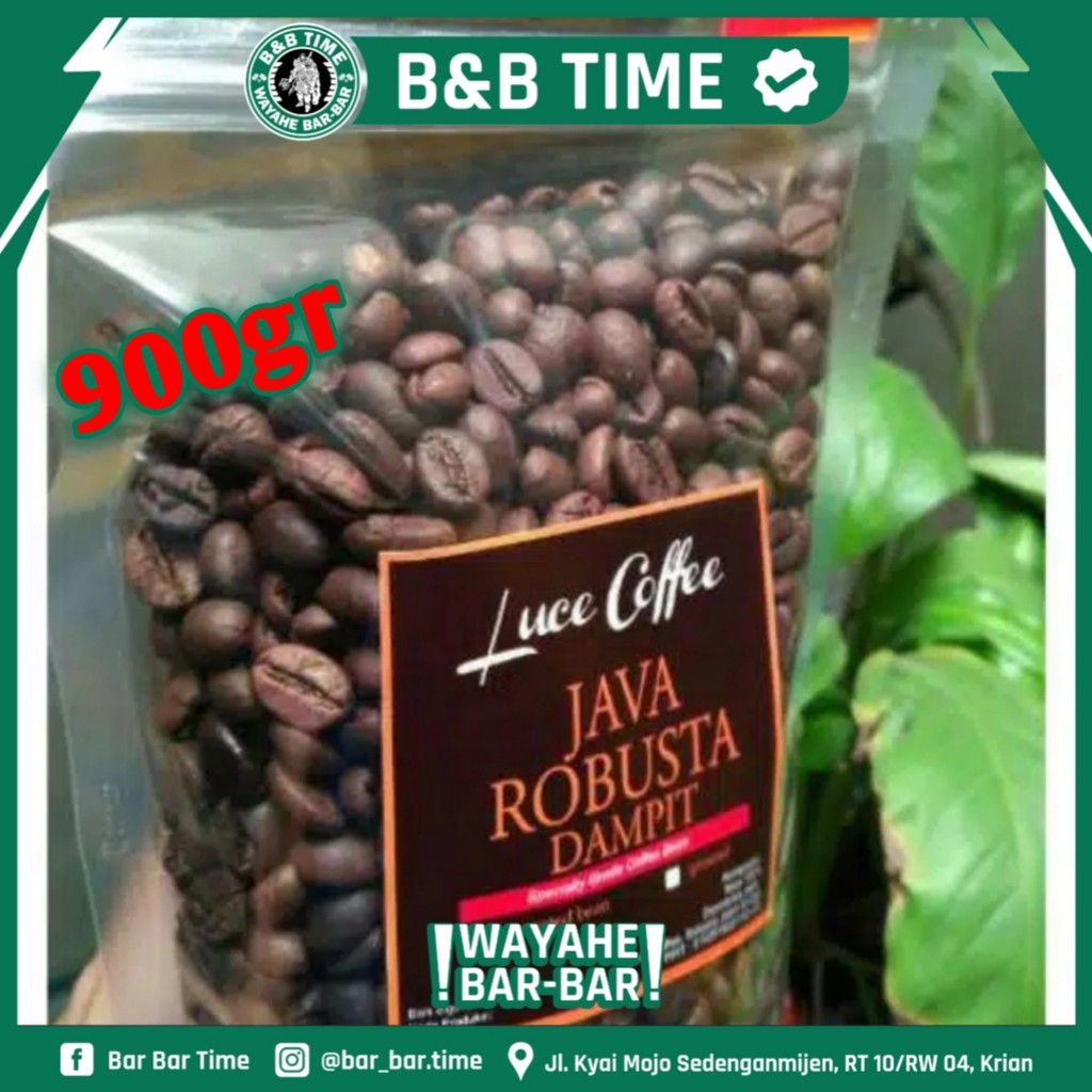 

[ORIGINAL] Kopi Java Robusta DAMPIT 900gr - Biji sangrai atau bubuk