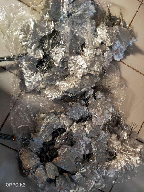 Wanflower Daun Anggur * Silver (perlusin)
