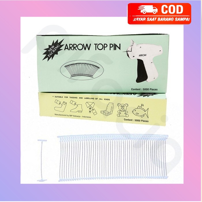 

Refill Tag Gun Merk Arrow Top Pin Tag Pin Isi 5000 PCS Original - PUTIH, 15mm