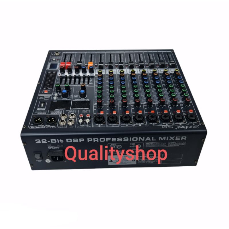 Mixer SoundBest Top 800 Original 8 Channel Bluetooth - USB Recording