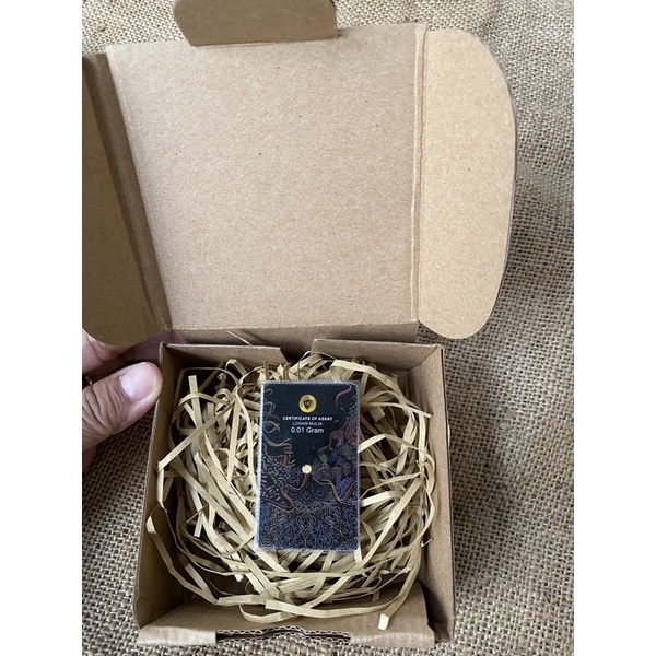 MINIGOLD SOUVENIR dan 0.025 GRAM EMAS MINI 24K MINI GOLD BISA TUKAR ANTAM-MGS 0.01gr plus box