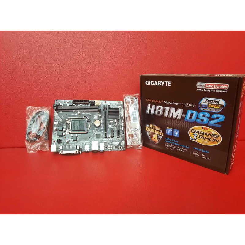 Mtherboard Gigabyte H81M-DS2 LGA 1150 Garansi Resmi 3 Tahun Murah