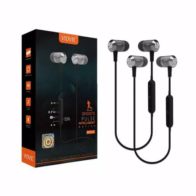 Bluetooth Sport Wireless Earphone Headset Handsfree Vidvie BT812