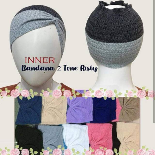 Bandana 2 Warna Kerut