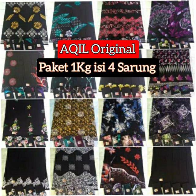 Paket Sarung Aqil Original Asli Batik Santri