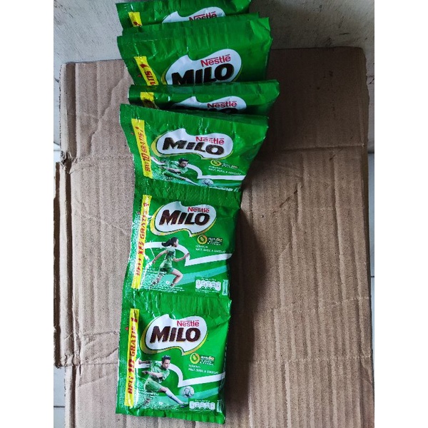 

minuman nutrisi Milo rasa coklat malt Sachet 1 renceng