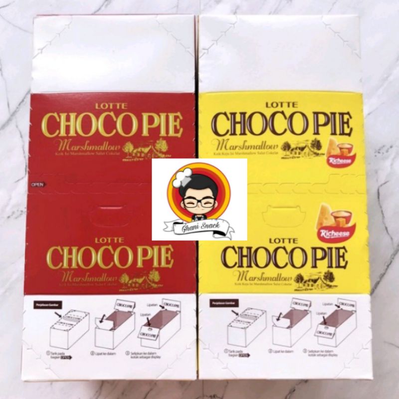 

Lotte Chocopie 1 Pak isi 12x28gr - choco pie nikmat enak - 1 PAK CHOCOLATE