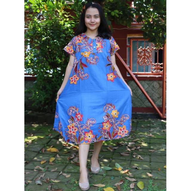 DASTER PAYUNG JUMBO DASTER BUSUI LIST MERAH MOTIF BUNGA