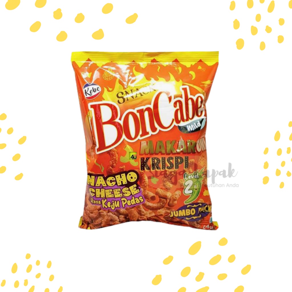 Makaroni Bon Cabe Nacho Cheese Keju Pedas Jumbo 150 gr Level 2