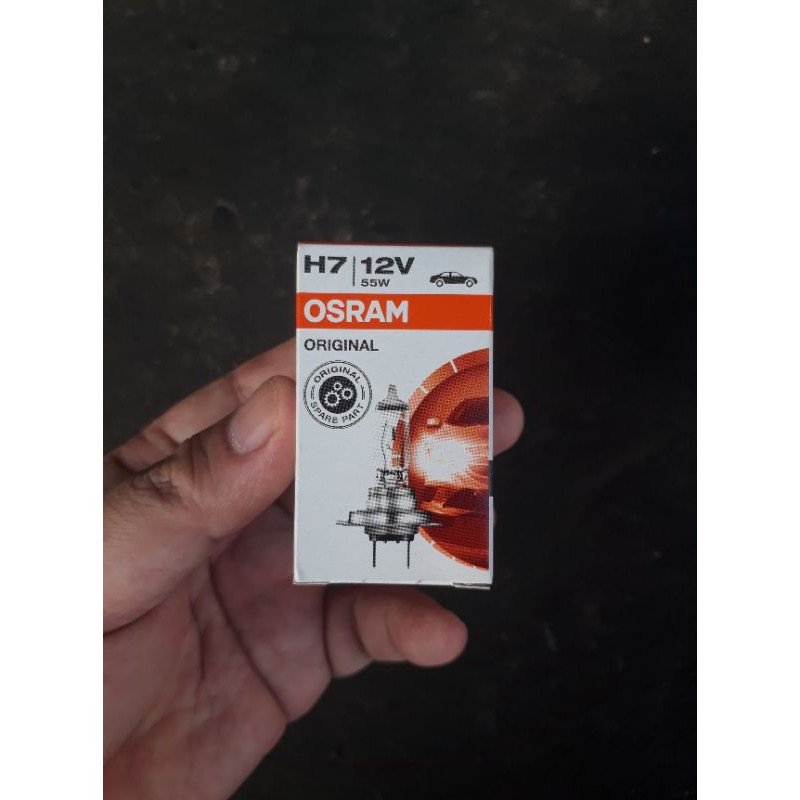 Lampu bohlam dop depan halogen H7 55w OSRAM