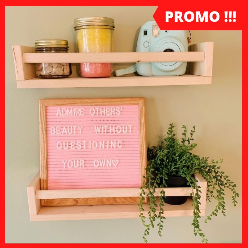 Rak Bumbu Dapur Dinding Kayu Minimalis