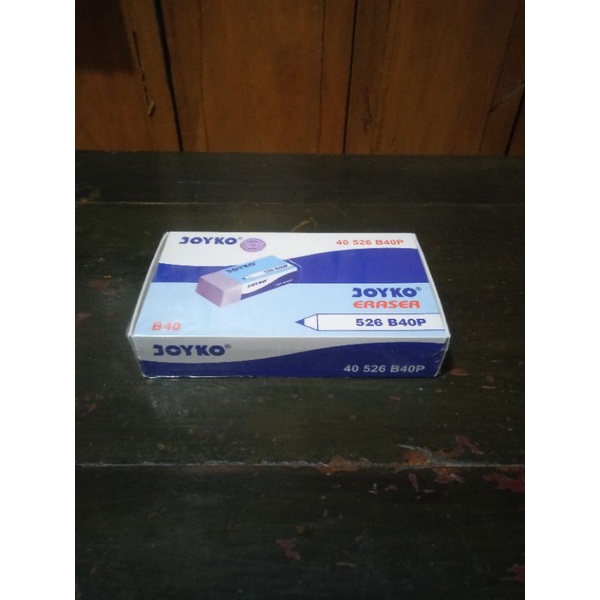 

penghapus pensil kecil joyko warna putih per pak isi 40 pcs