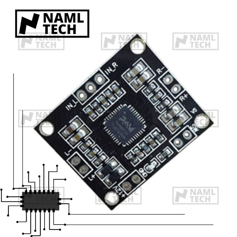 PAM 8610 Modul Mini Amplifier Stereo 15W × 2 Class D