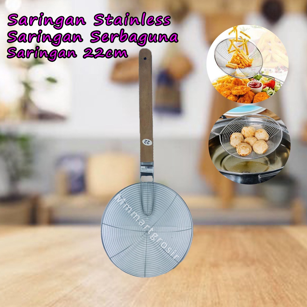 Saringan / Saringan Stainless / Saringan Serbaguna / 22cm