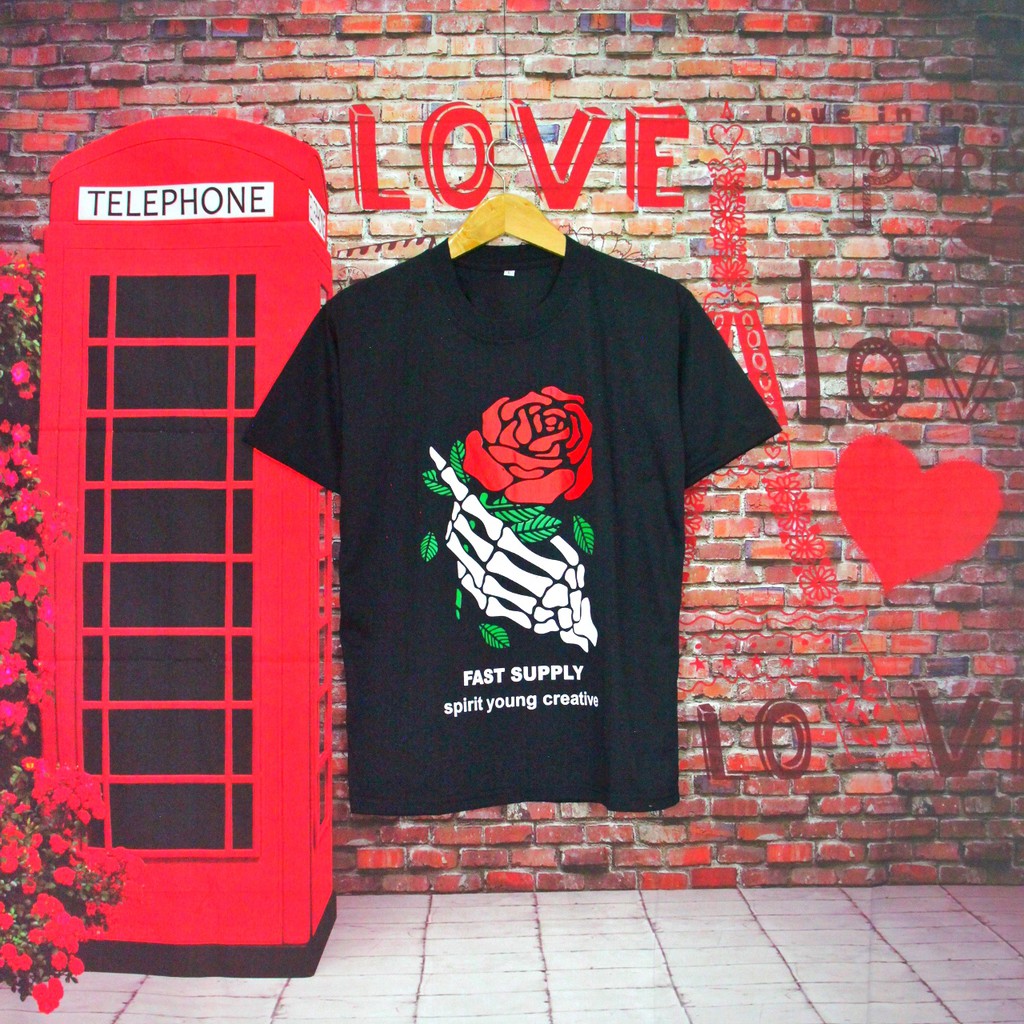 ( COD ) KAOS PRIA //FAST SUPLY MAWAR// KAOS DISTRO// PAKAIAN PRIA // KAOS HIITAM//KAOS MURAH