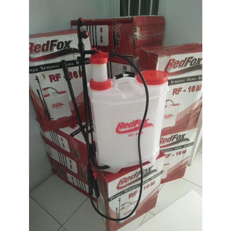 NEW ELEKTRIK 13.8 L Redfox Pompa Semprot Hama Manual 16 L Tengki/Tangki Semprot Hama Pompa Solo RF-16M