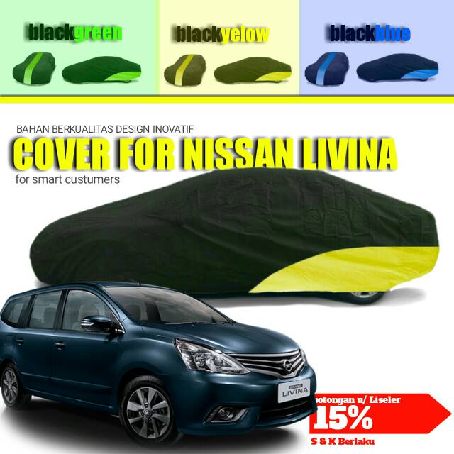 Cover sarung mobil berkualitas livina ertiga avanza xenia xl7 inova rush terios cayla sigra fiat