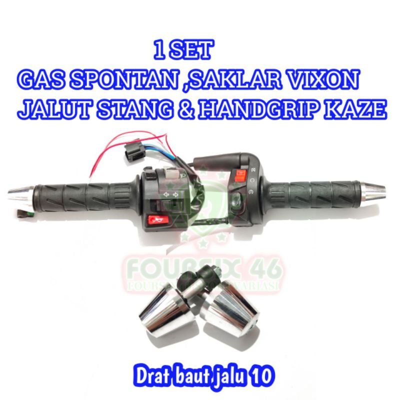 gaspontan KSR set saklar kiri Vixion grip Kaze Jalu stang Mio Jupiter Vixion Supra grand karisma Vega mx fiz rxk Tiger Megapro glpro Satria Fu