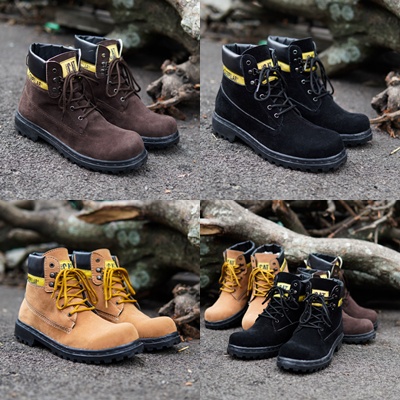 Sepatu Safety boots pria sepatu Kerja Proyek Murah Otudoor Terlaris CAT SBY Berkualitas Bisa COD