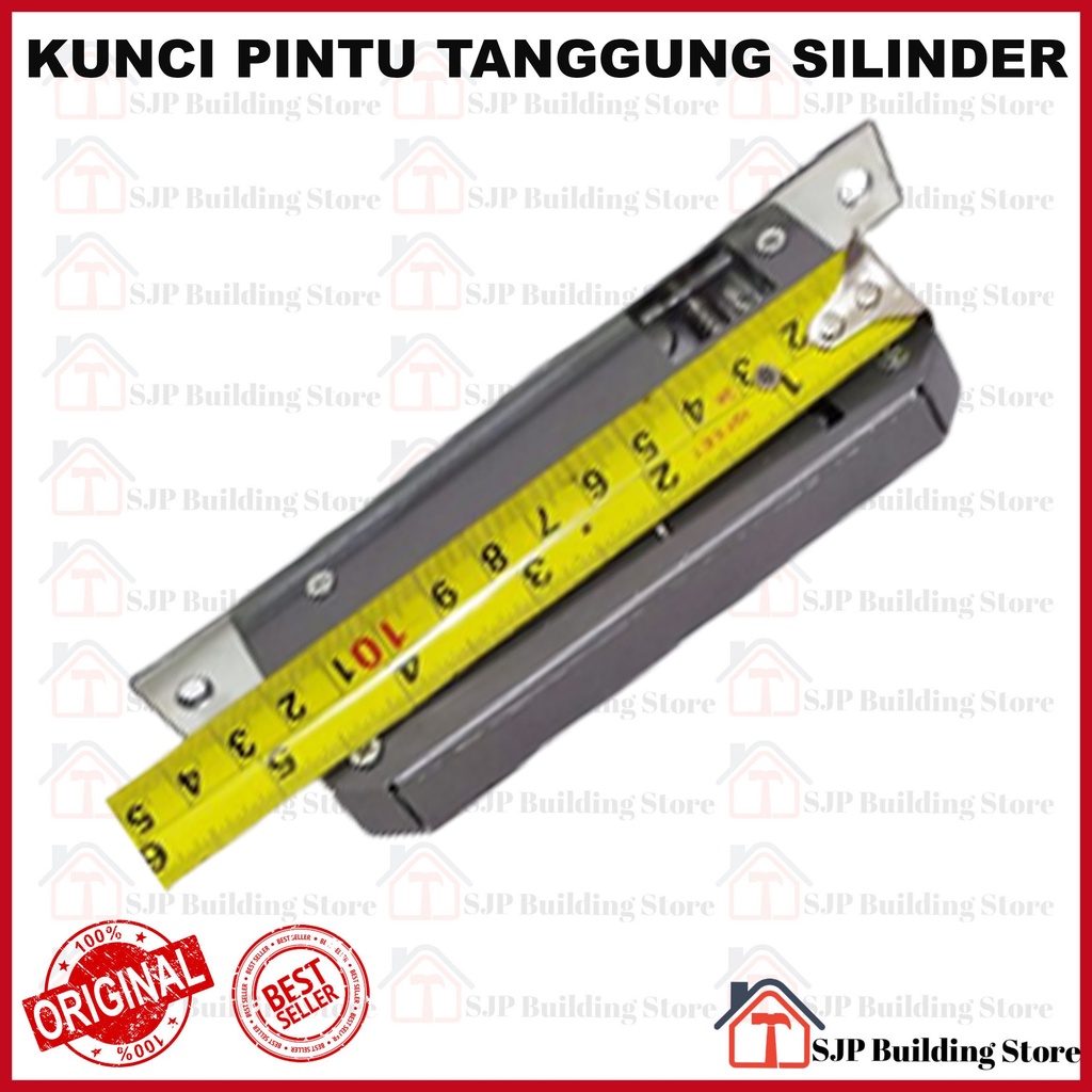 Kunci Pintu Tanggung Silinder Premium Full Set l Gagang Pintu Rumah Stainless 20cm l Door Lock l Handle Full Set Handle Set Kunci / Body ongkel / Kunci Pintu ukuran Tanggung