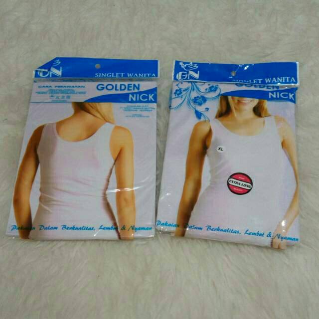 Singlet Wanita Golden Nick | Kaos Dalam Goldennick GN Sguna Perempuan Remaja Sekolah Kerja Eceran Satuan FFF