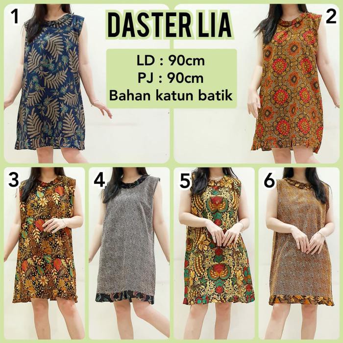 DASTER BATIK YUKENSI DASTER KATUN MINI BAJU TIDUR DASTER MIDI LIA1