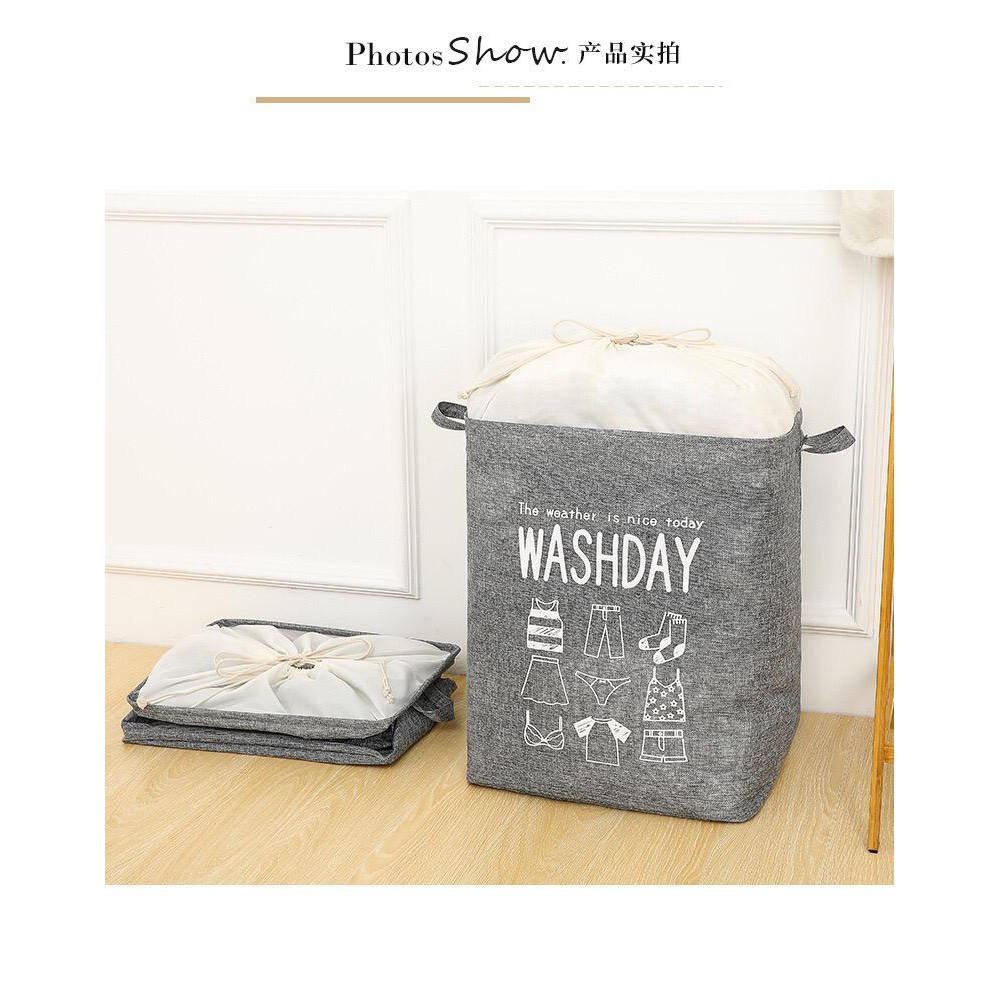 Tas Laundry Bag WashDay Keranjang Cuci Baju Warna Multifungsi Storage Bag