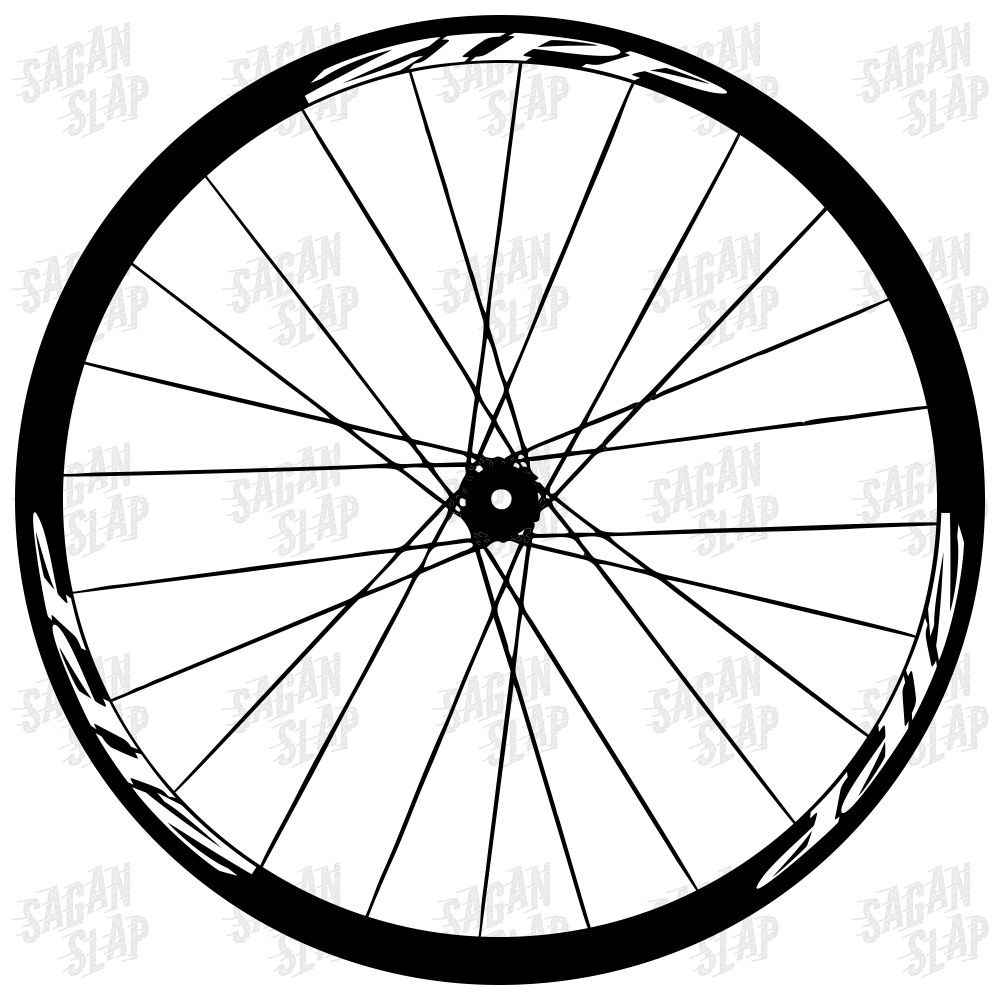 

Decal stiker rim Zipp lebar 2 cm