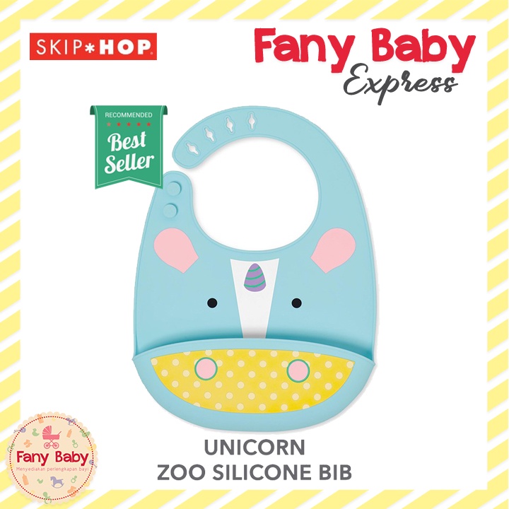 SKIP HOP ZOO SILICONE FOLD &amp; GO BIB