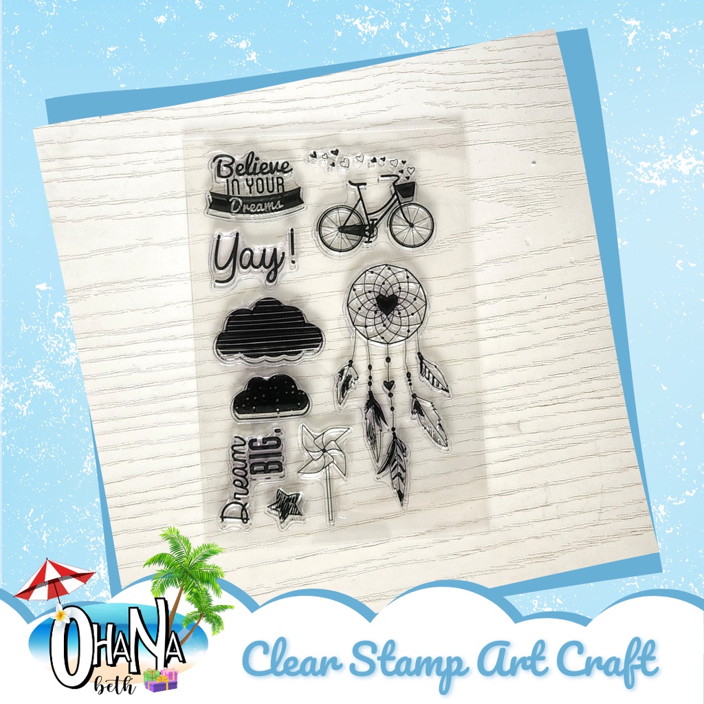 

OHANABETH - CLEAR STAMP SCRAPBOOK BENING / TRANSPARANT DREAM CATCHER
