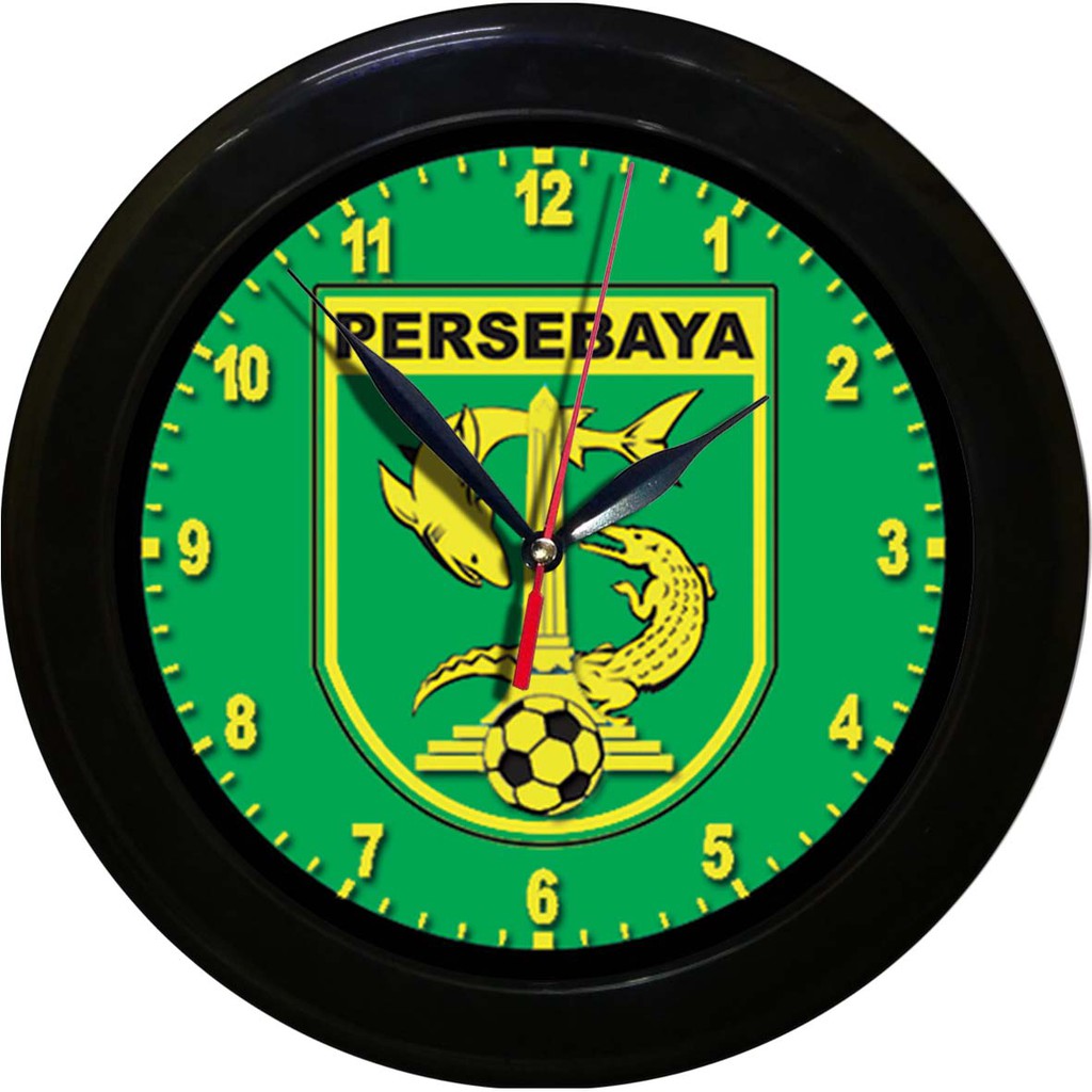 JAM DINDING BONEK PERSEBAYA 1   (DIAMETER 30CM)