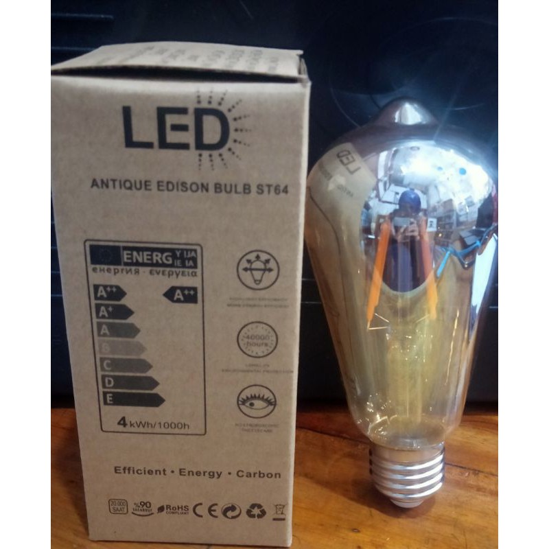 Lampu Pijar Vintage Model Bohlam Edison - 60W - ST64