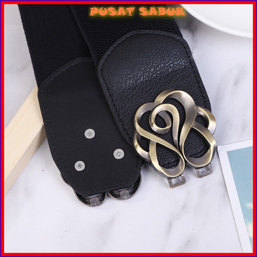 Belt Ikat Pinggang Wanita Sabuk Obi Karet Fashion Gesper Cewek Korea Oby Import Polos Murah Cantik