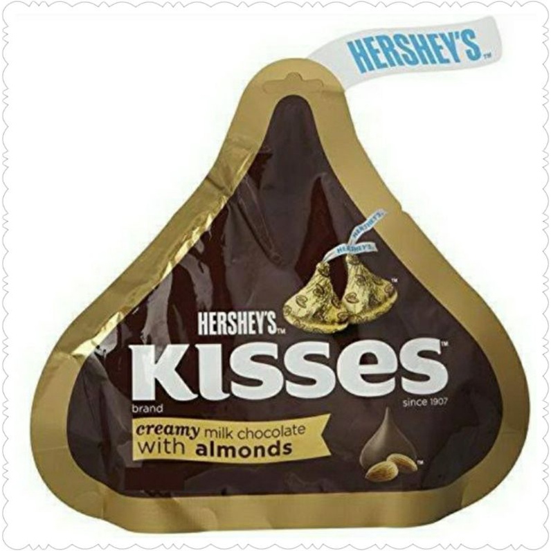 

Cokelat Hersheys KISSES Almond 146gr
