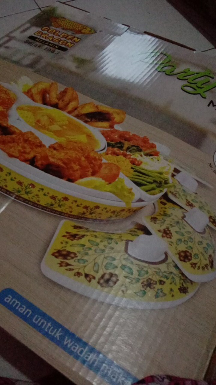 Melamin Golden Dragon Prasmanan Besar 45x45cm