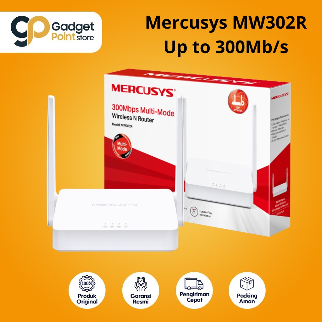 Mercusys MW302R Multi Mode Wireless N Router - Garansi Resmi 1 Tahun