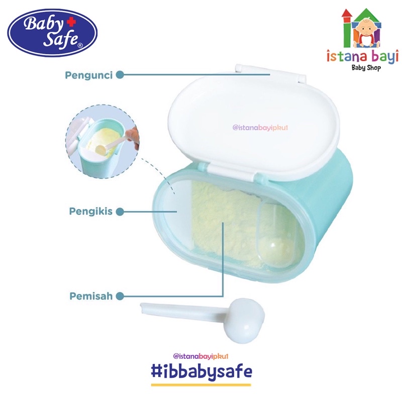 Baby Safe Milk Powder Container 400 ml - Baby Safe MC001/wadah susu bubuk/tempat susu bayi