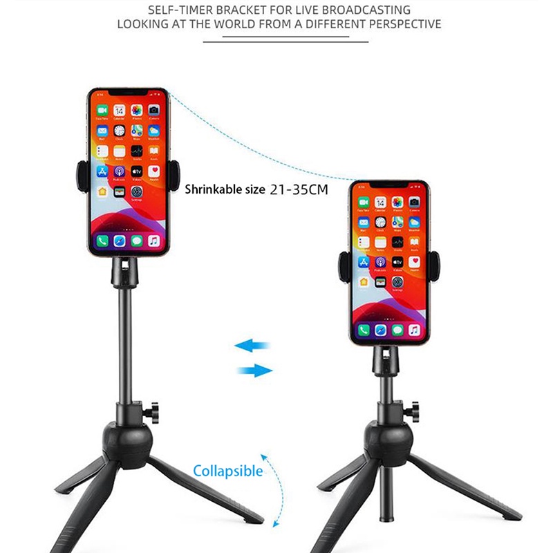 Braket Tripod Stand Holder Handphone Universal Rotasi Putar