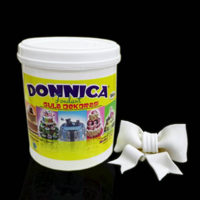 FONDANT MERK DONNICA 5 KILO DALAM EMBER PAIL ICING SUGAR GULA DEKOR UNTUK CAKE ULTAH ANAK