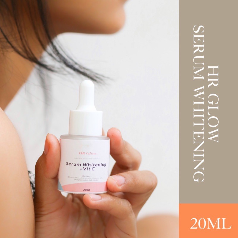 DISTRIBUTOR RESMI(Serum whitening + Vit C HR Glow - 20ml / pemutih wajah glowing / serum original