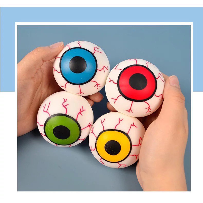 Squishy Mata Eye Ball Eyeball Halloween Squeeze Splat Toy Stress Relieve New Bola Mainan Anak ADHD Sensory Pop It Toys