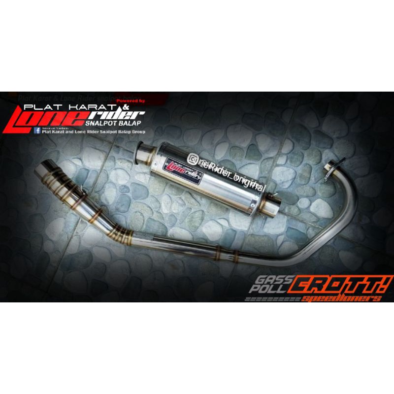 Knalpot Lone rider original-type RR pahe cememes-satria fu